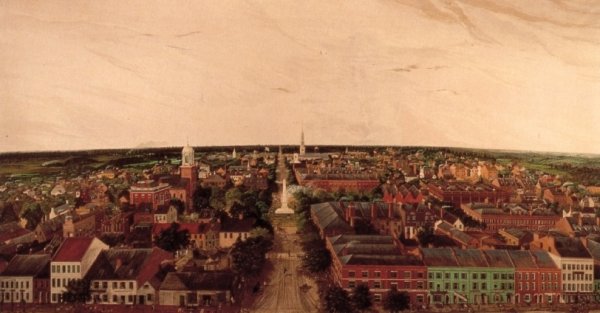 Main Product Photo of View of Savannah Painting by Joseph Louis Firmin Cerveau