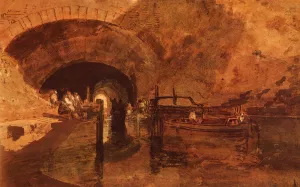 A Canal Tunnel Near Leeds by Joseph Mallord William Turner - Oil Painting Reproduction