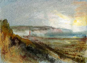 A Distant View of Harfleur from the West painting by Joseph Mallord William Turner