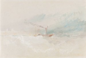 A Packet Boat off Dover Oil painting by Joseph Mallord William Turner