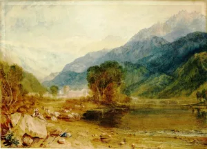 A View from the Castle of St-Michael, Bonneville, Savoy by Joseph Mallord William Turner - Oil Painting Reproduction