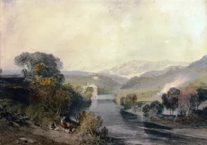 Addingham Mill on the River Wharfe, Yorkshire by Joseph Mallord William Turner - Oil Painting Reproduction