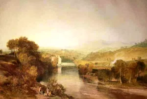 Addingham Mill on the Wharfe, West Yorkshire by Joseph Mallord William Turner - Oil Painting Reproduction