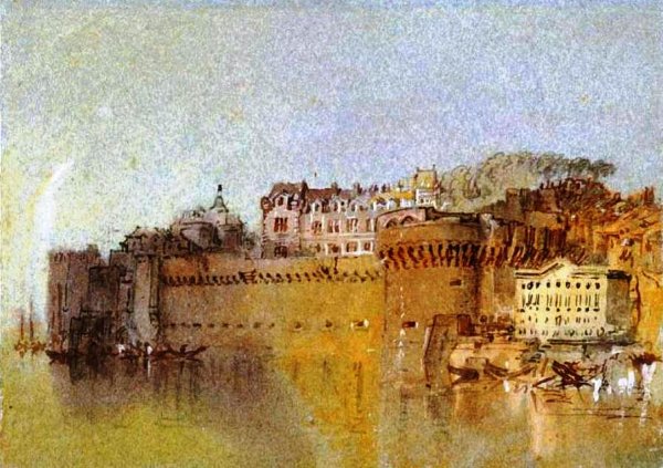 Ancenis, the Castle by Joseph Mallord William Turner - Hand-Painted Oil Painting Reproduction