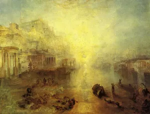 Ancient Italy - Ovid Banished from Rome Oil painting by Joseph Mallord William Turner