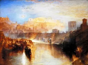 Ancient Rome; Agrippina Landing with the Ashes of Germanicus by Joseph Mallord William Turner - Oil Painting Reproduction