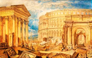 Antiquities of Pola by Joseph Mallord William Turner - Oil Painting Reproduction