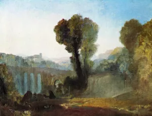 Ariccia: Sunset by Joseph Mallord William Turner - Oil Painting Reproduction