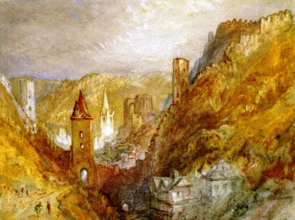 Bacharach by Joseph Mallord William Turner - Hand-Painted Oil Painting Reproduction