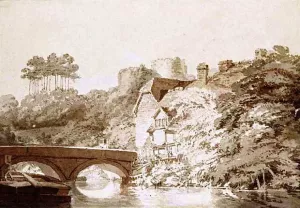 Bellinzona from the Road to Locarno Oil painting by Joseph Mallord William Turner