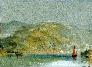 Between Jumieges and Duclair Oil painting by Joseph Mallord William Turner