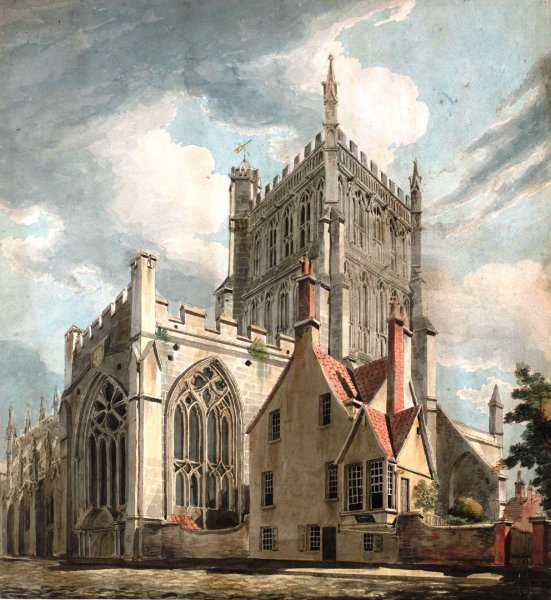 Main Product Photo of Bristol Cathedral from College Green Painting by Joseph Mallord William Turner