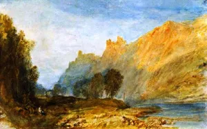 Bruderburgen on the Rhine painting by Joseph Mallord William Turner