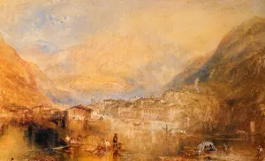 Brunnen, from the Lake of Lucerne by Joseph Mallord William Turner - Oil Painting Reproduction