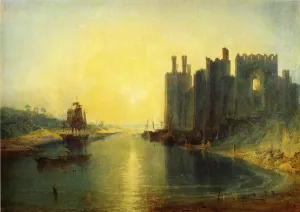 Caernarvon Castle by Joseph Mallord William Turner - Oil Painting Reproduction