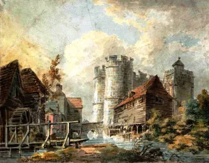 Canterbury, The West Gate, from the River Stour by Joseph Mallord William Turner Oil Painting