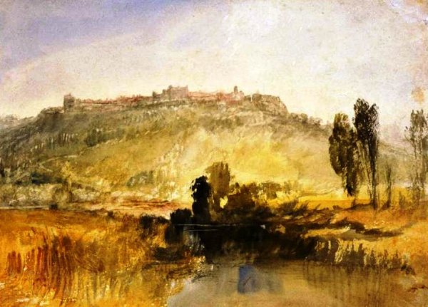 Carisbrooke Castle, Isle of Wight by Joseph Mallord William Turner - Hand-Painted Oil Painting Reproduction
