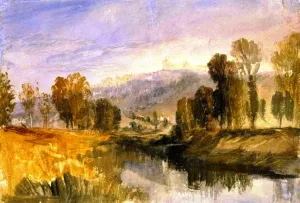 Chateau dArques, Near Dieppe by Joseph Mallord William Turner - Oil Painting Reproduction