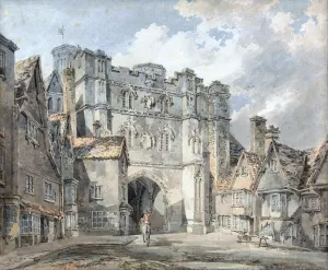 Christ Church Gate, Canterbury by Joseph Mallord William Turner Oil Painting