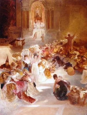 Christ Driving the Traders from the Temple by Joseph Mallord William Turner Oil Painting