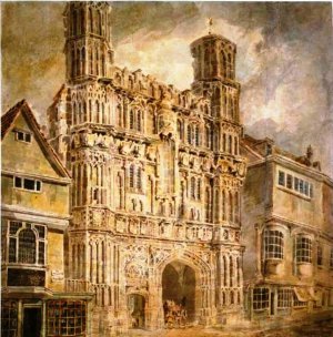 Christchurch Gate, Canterbury by Joseph Mallord William Turner Oil Painting