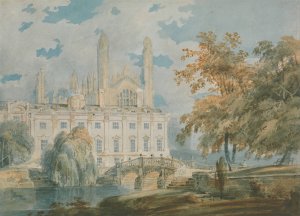Clare Hall and King's College Chapel, Cambridge, from the Banks of the River Cam by Joseph Mallord William Turner Oil Painting