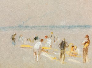 Cricket on the Goodwin Sands by Joseph Mallord William Turner Oil Painting