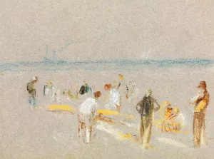 Cricket on the Goodwin Sands Oil painting by Joseph Mallord William Turner
