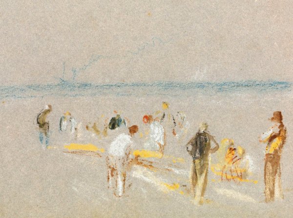 Cricket on the Goodwin Sands by Joseph Mallord William Turner - Hand-Painted Oil Painting Reproduction