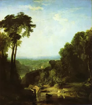 Crossing the Brook Oil painting by Joseph Mallord William Turner