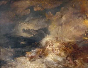 Disaster at Sea by Joseph Mallord William Turner - Oil Painting Reproduction
