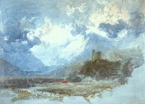 Dolbadern Castle painting by Joseph Mallord William Turner