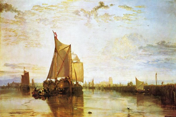 Dort, the Dort Packet-Boat from Rotterdam Bacalmed by Joseph Mallord William Turner - Hand-Painted Oil Painting Reproduction