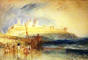 Dunstanborough Castle, Northumberland by Joseph Mallord William Turner Oil Painting