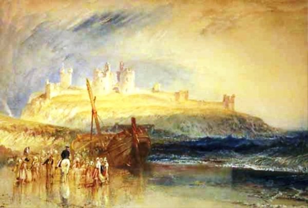 Dunstanborough Castle, Northumberland by Joseph Mallord William Turner - Hand-Painted Oil Painting Reproduction