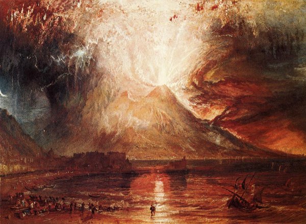 Main Product Photo of Eruption of Vesuvius Painting by Joseph Mallord William Turner