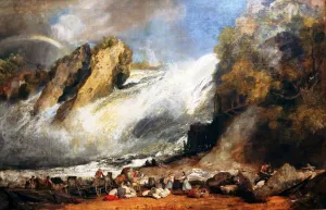 Fall of the Rhine at Schaffhausen painting by Joseph Mallord William Turner