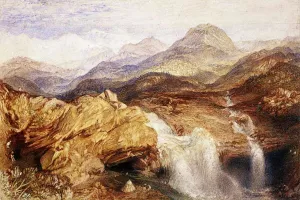 Falls Near the Source of the Jumna in the Himalayas by Joseph Mallord William Turner Oil Painting