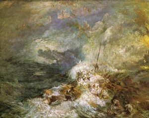 Fire at Sea by Joseph Mallord William Turner Oil Painting