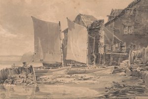 Fisherman's Cottage, Dover by Joseph Mallord William Turner Oil Painting