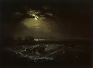 Fishermen at Sea Oil painting by Joseph Mallord William Turner