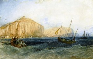 Fishing Boat off Hastings by Joseph Mallord William Turner Oil Painting