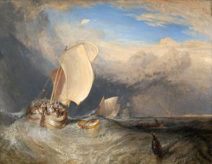 Fishing Boats with Hucksters Bargaining for Fish by Joseph Mallord William Turner Oil Painting