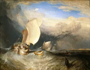 Fishing Boats with Hucksters Bargaining for Fish by Joseph Mallord William Turner Oil Painting