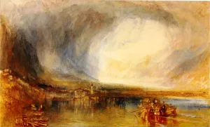 Flelen, from the Lake of Lucerne by Joseph Mallord William Turner - Oil Painting Reproduction