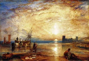 Flint Castle, North Wales by Joseph Mallord William Turner - Oil Painting Reproduction