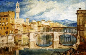 Florence from the Ponte alla Carraia by Joseph Mallord William Turner - Oil Painting Reproduction