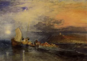 Folkestone from the Sea by Joseph Mallord William Turner - Oil Painting Reproduction