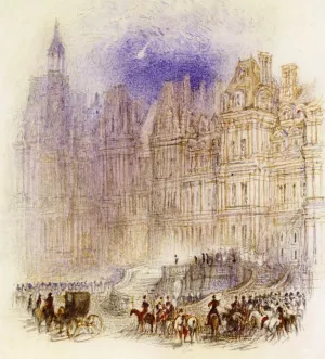 Fontainebleau, the Abdication of Napoleon by Joseph Mallord William Turner Oil Painting