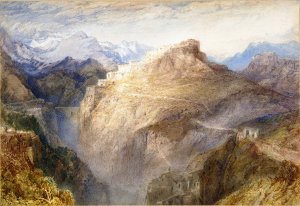 Fort of L`Essillon, Val de la Maurienne, France by Joseph Mallord William Turner Oil Painting